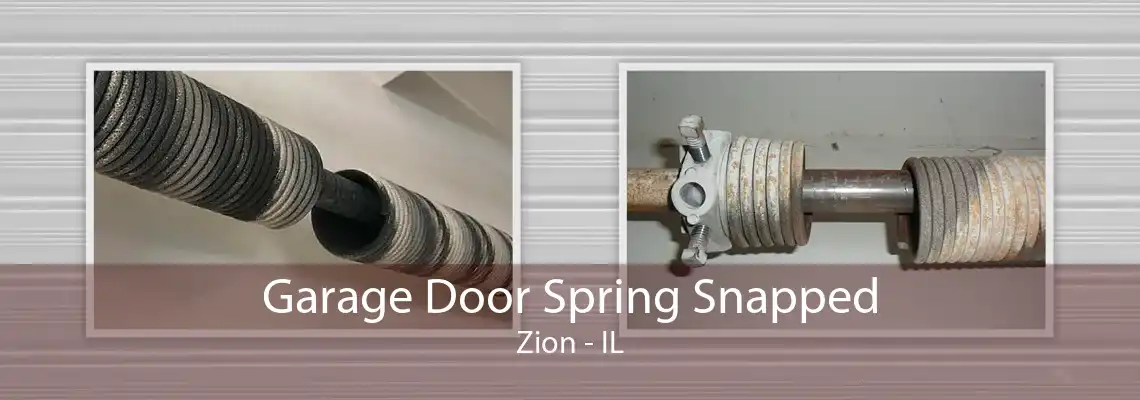 Garage Door Spring Snapped Zion - IL